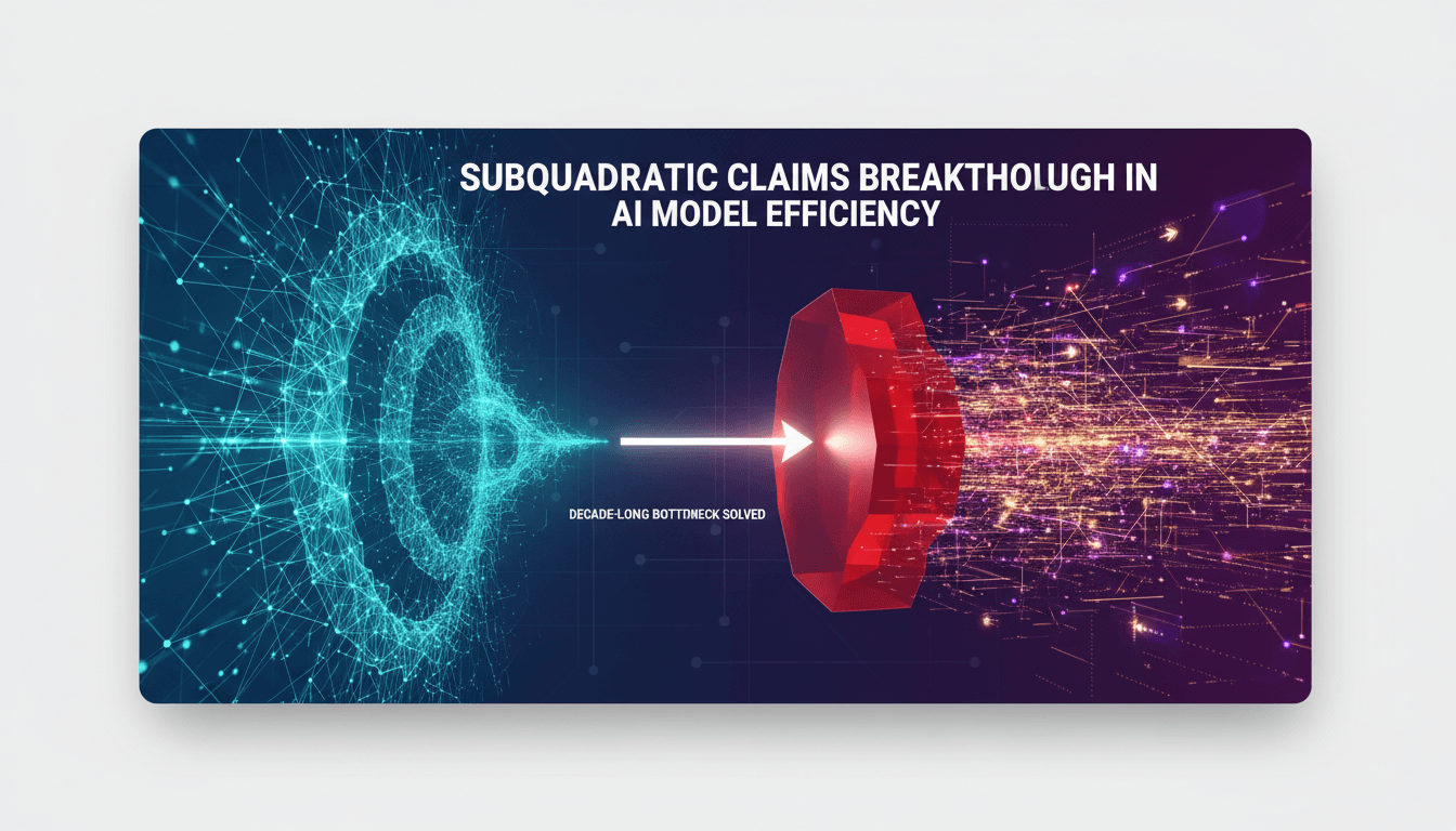 Subquadratic claims breakthrough in AI model efficiency