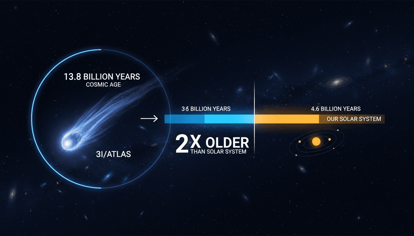 Astronomers identify interstellar comet 3I/Atlas as potentially the oldest object in the solar system
