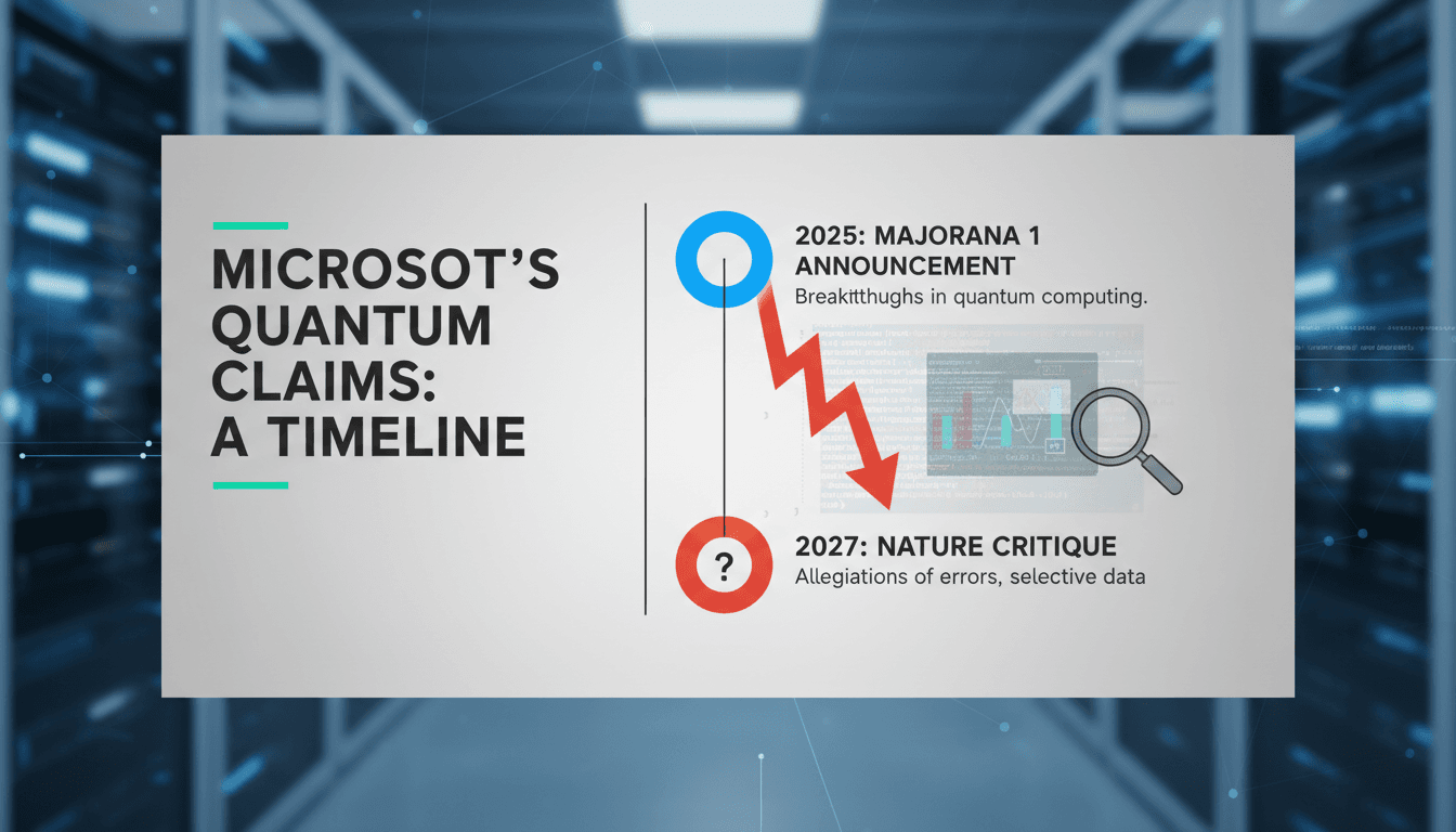 Microsoft Majorana 1 quantum chip under scrutiny by Nature critique
