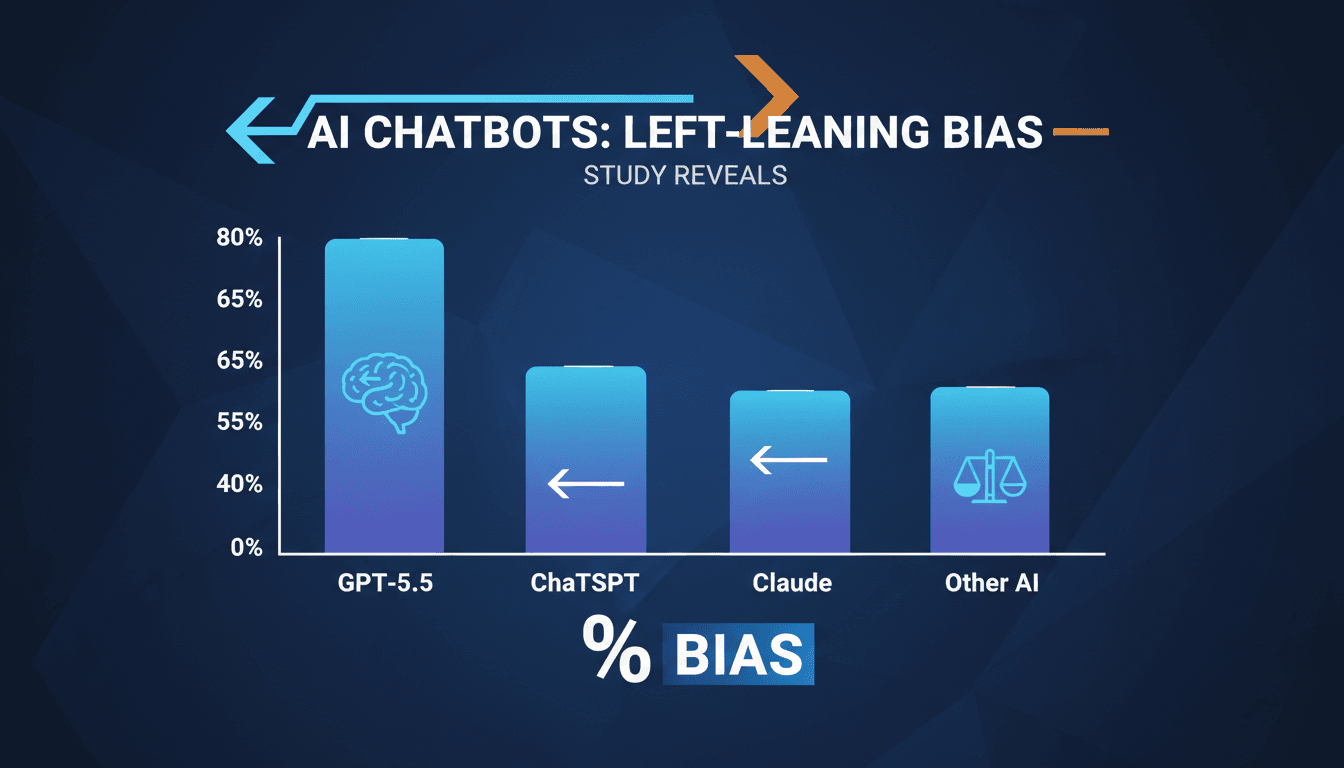 Analysis of political bias in AI chatbots and their implications.
