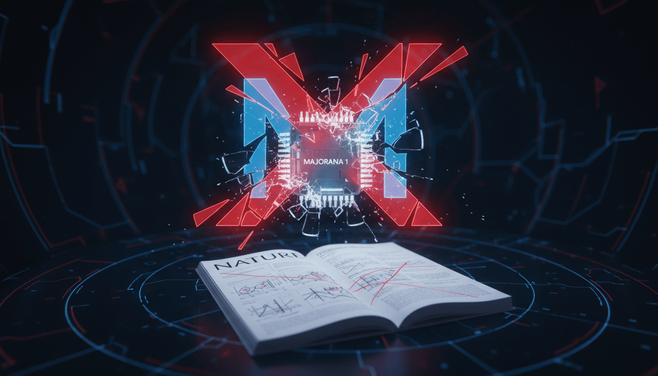 Nature paper critiques Microsoft's Majorana 1 quantum chip claims