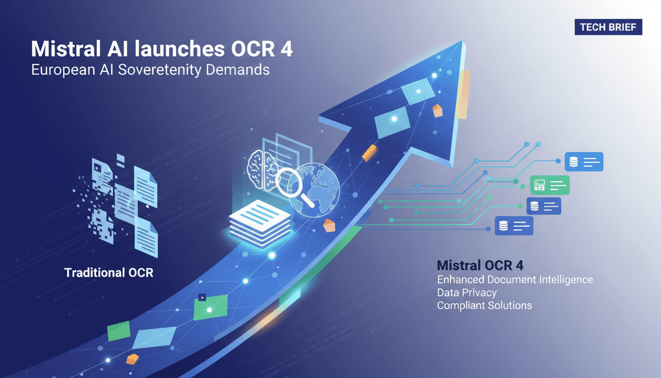 Mistral AI launches OCR 4 to enhance document intelligence amid European AI sovereignty demands