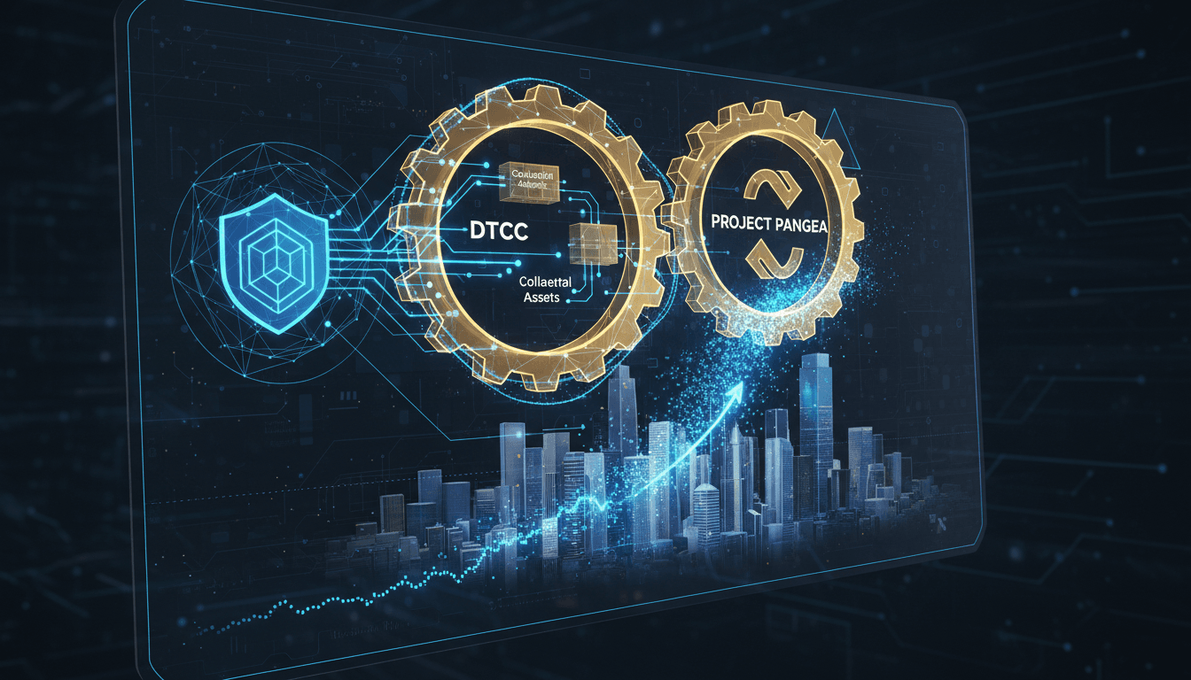 Chainlink logo with financial technology background