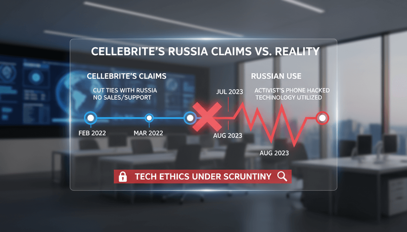 Cellebrite's Technology Misused by Russian Authorities Despite Claims of Severed Ties