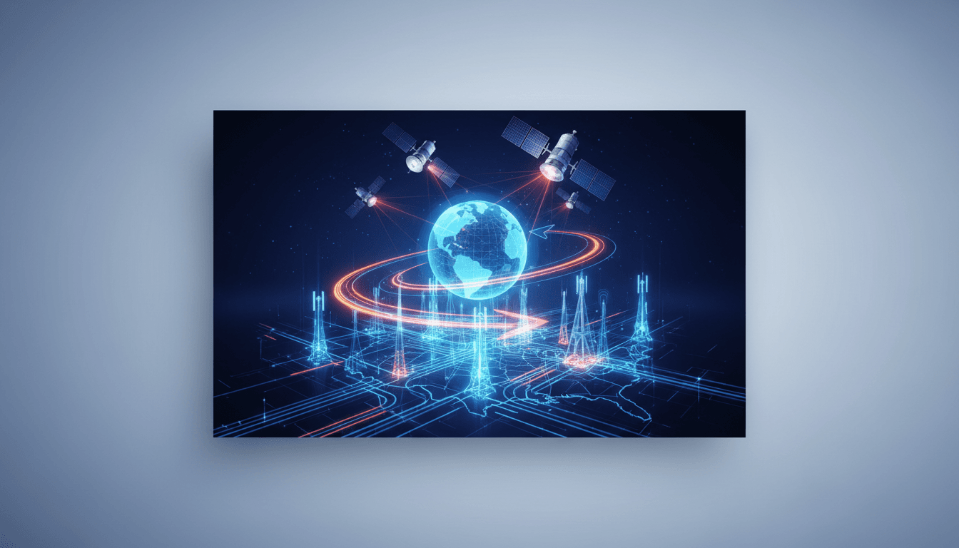 SpaceX and Charter Communications partnership concept illustration