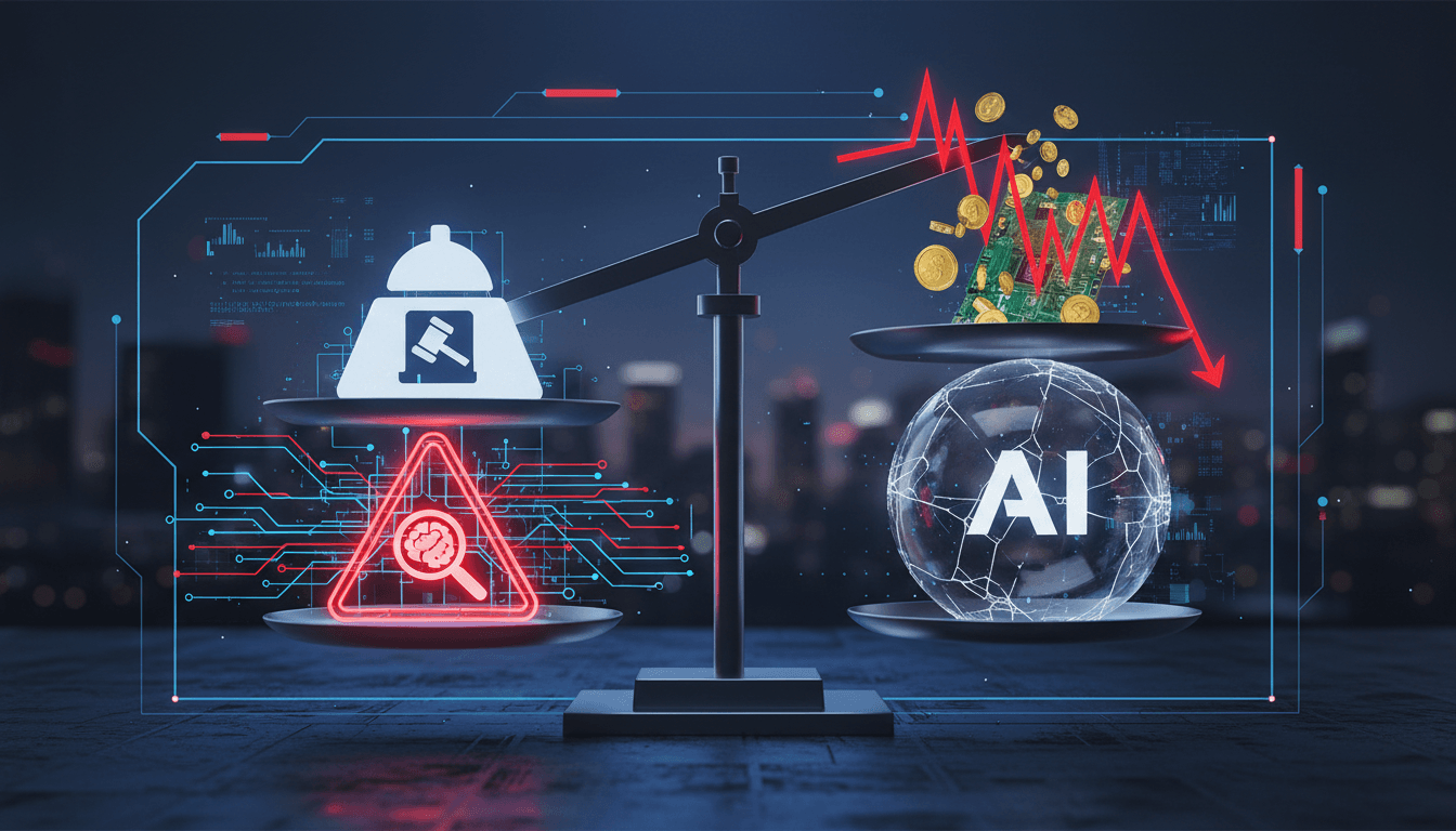 OpenAI logo with a backdrop of financial market graphs