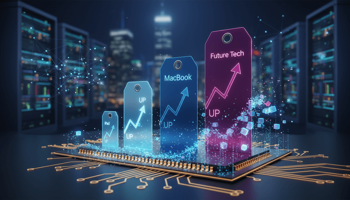Apple product pricing changes due to rising memory chip costs