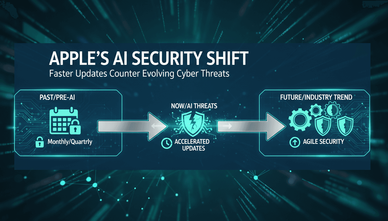 Apple accelerates security updates in response to AI-driven cyber threats