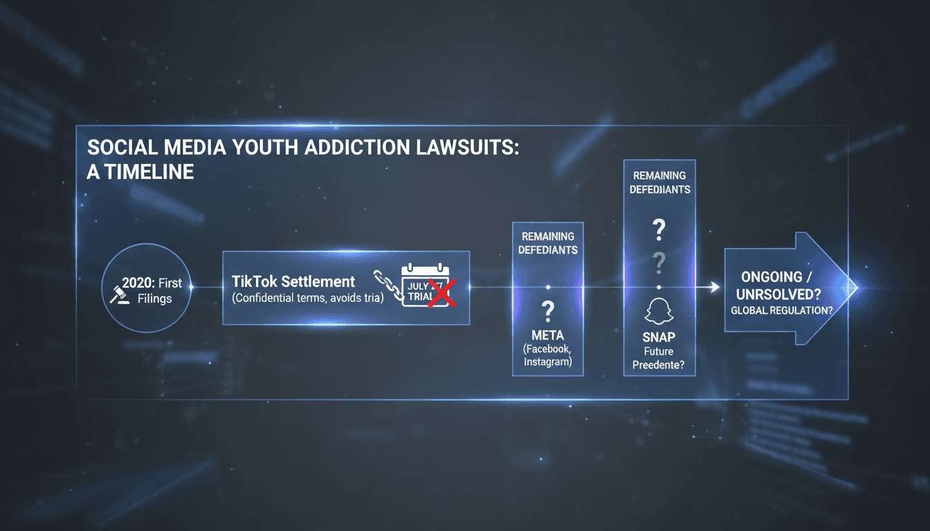 TikTok settles lawsuit over addiction claims related to minors