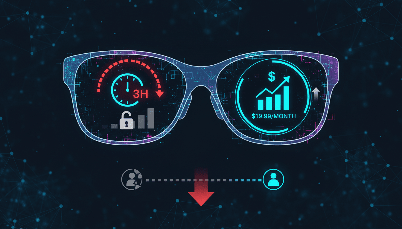 Meta imposes usage limits on smart glasses' AI feature for free users