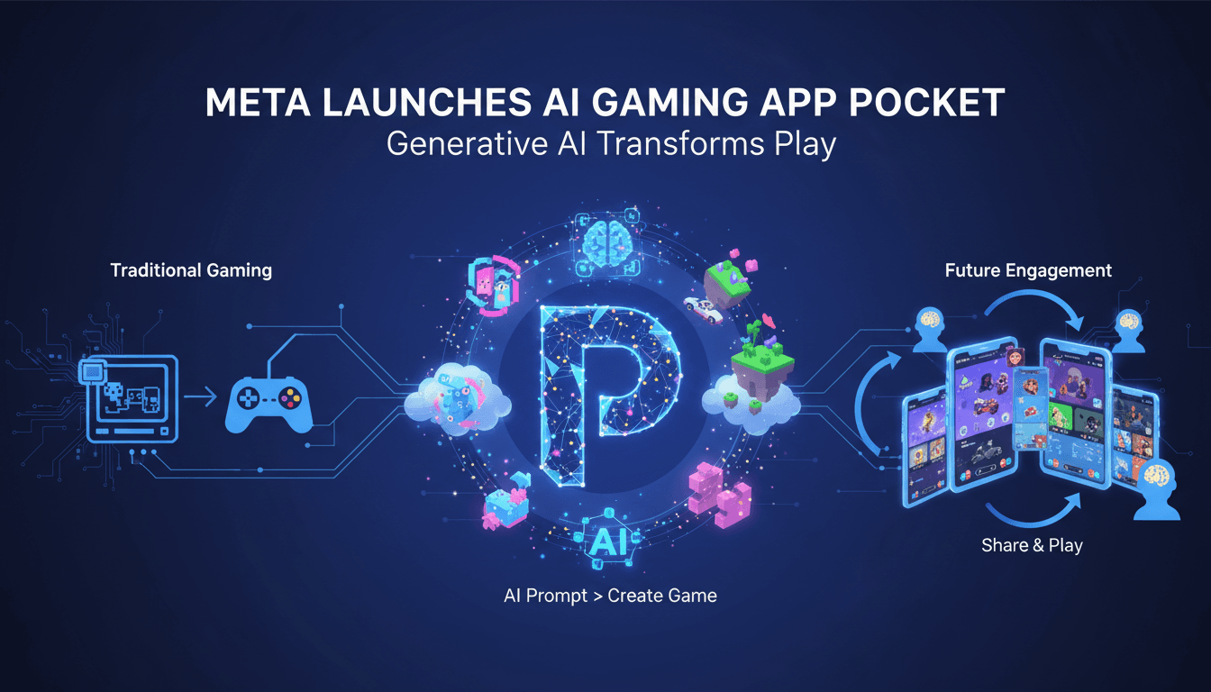 Meta's new AI-driven gaming app Pocket allows users to create games.