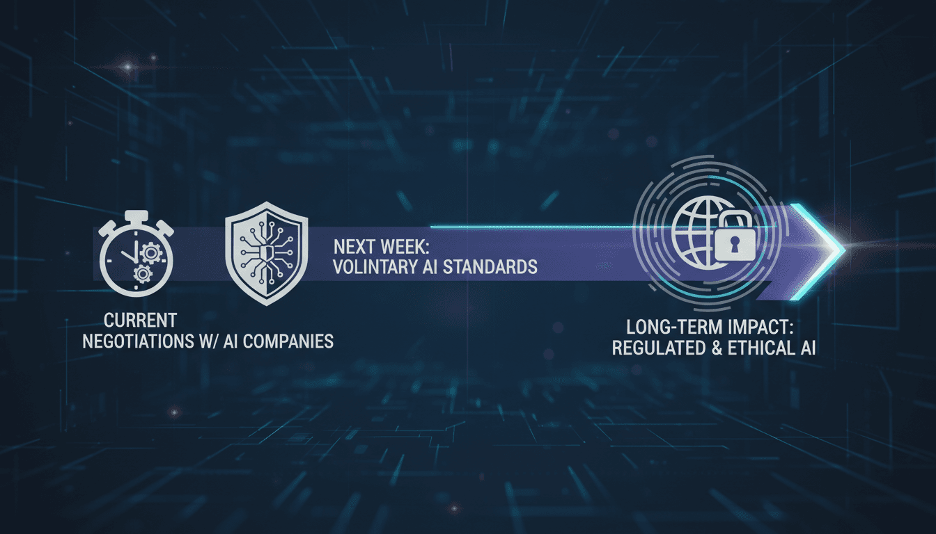 US government announcement on voluntary AI standards