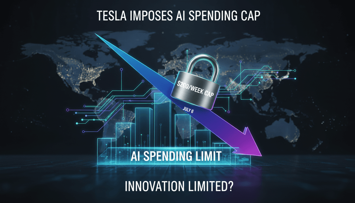 Tesla imposes $200 weekly cap on employee AI spending starting July 6