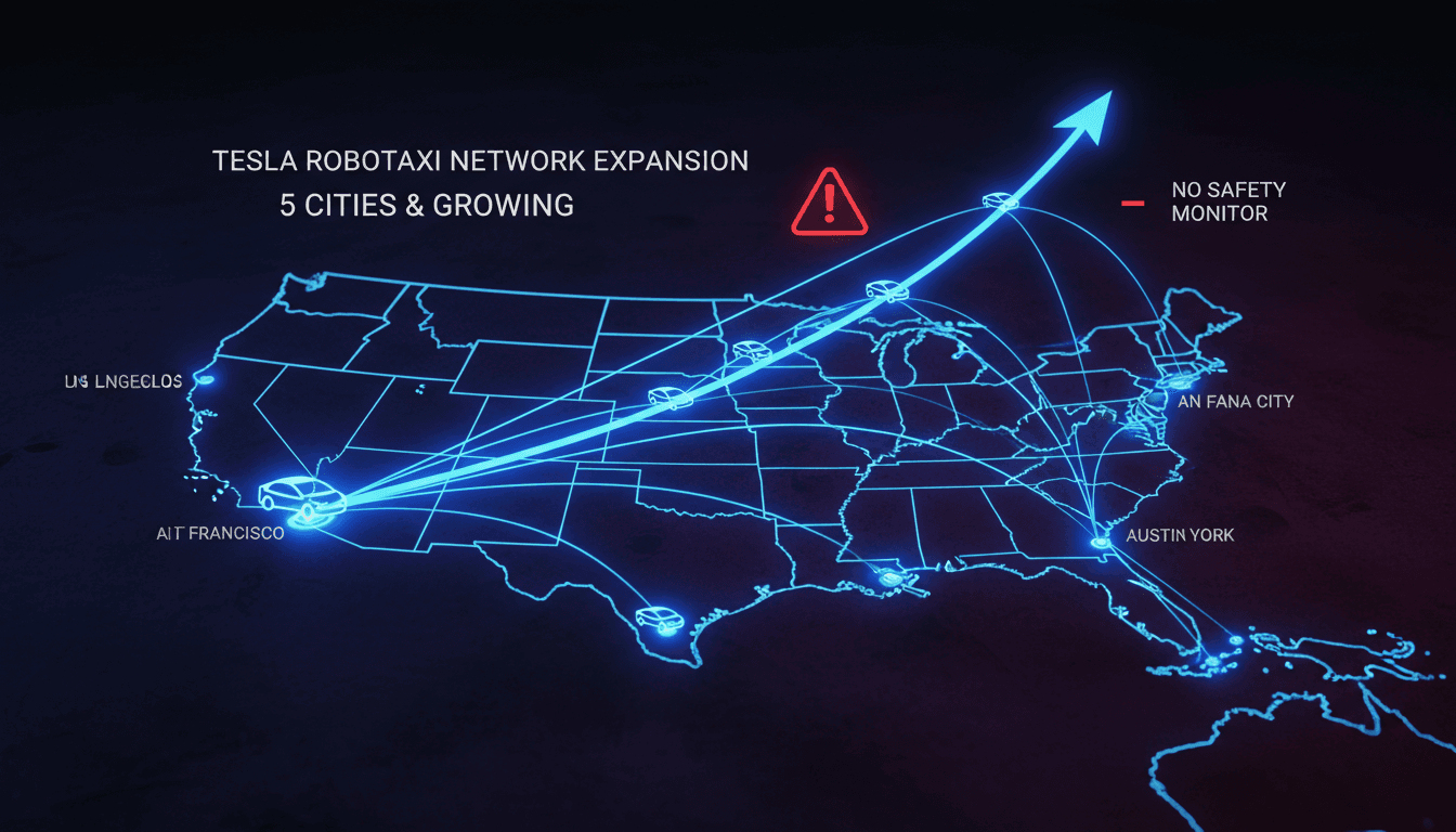 Tesla Robotaxi service launch in Miami without safety monitor
