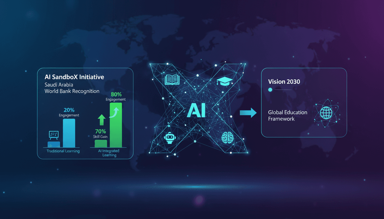 Saudi Arabia's AI SandboX initiative in education recognized by the World Bank.
