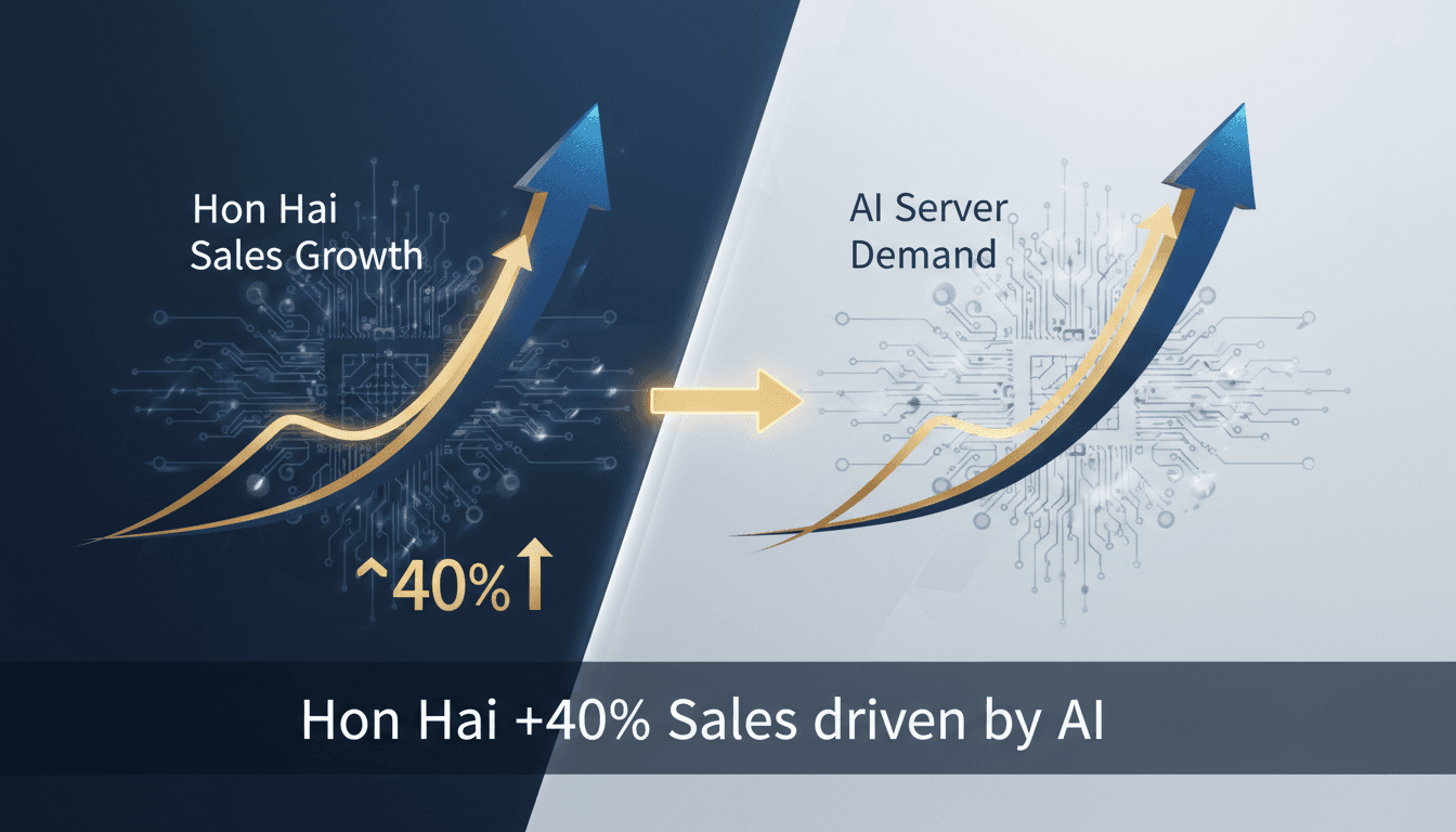 Hon Hai's quarterly sales growth driven by AI server demand