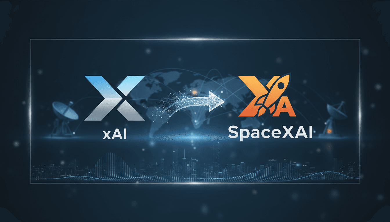 SpaceXAI logo and branding concept following xAI merger