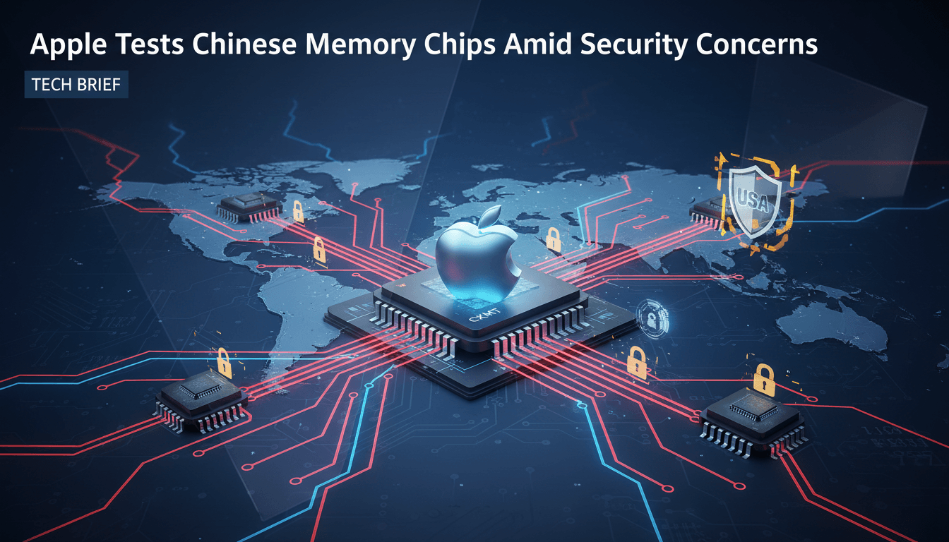Apple testing CXMT memory chips amid security concerns
