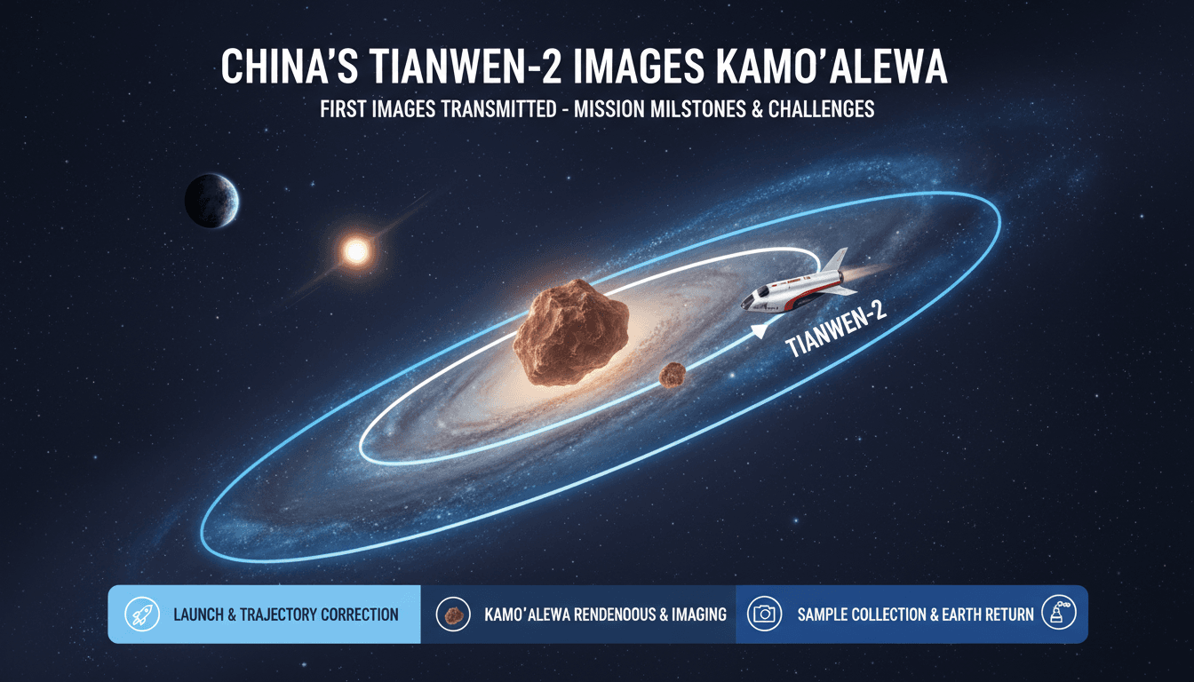 Tianwen-2 spacecraft image of quasi-moon Kamo'oalewa