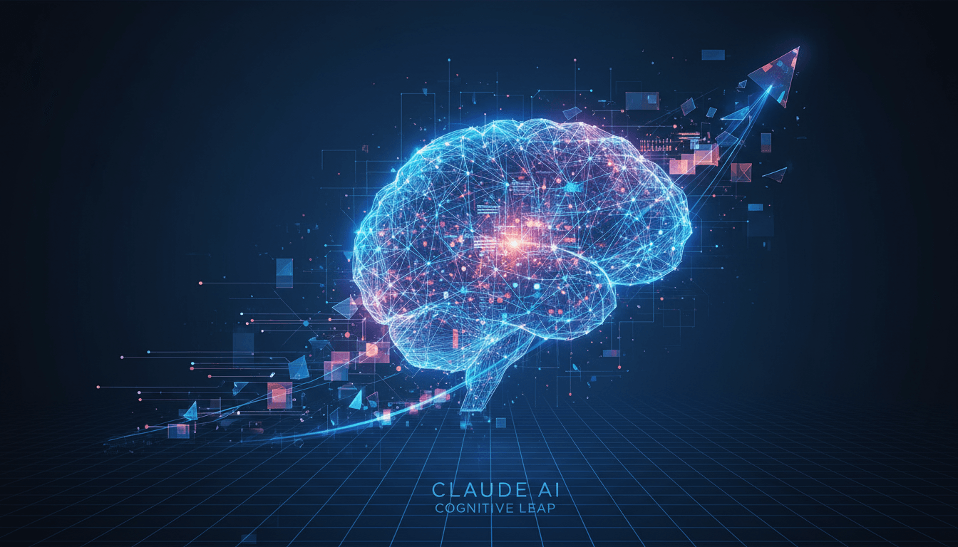 Claude AI's internal cognitive processing advancement visual representation