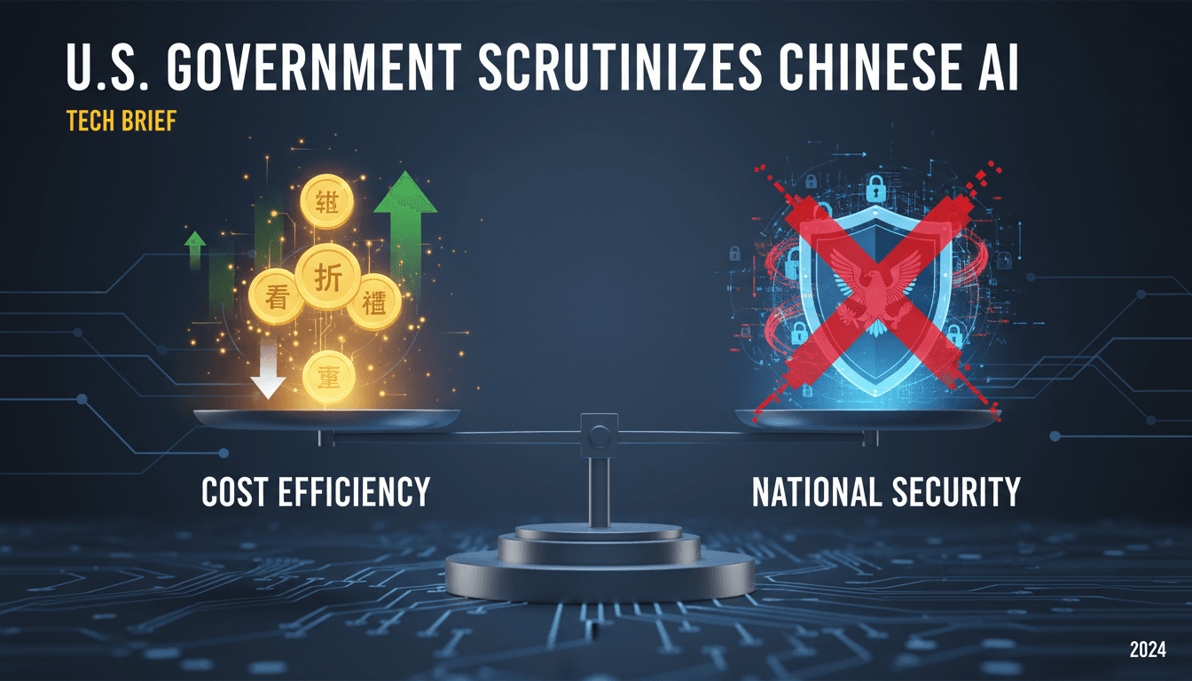 U.S. government scrutiny on corporate adoption of Chinese AI models