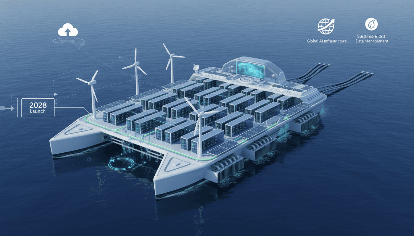 Conceptual design of Samsung's floating data center project