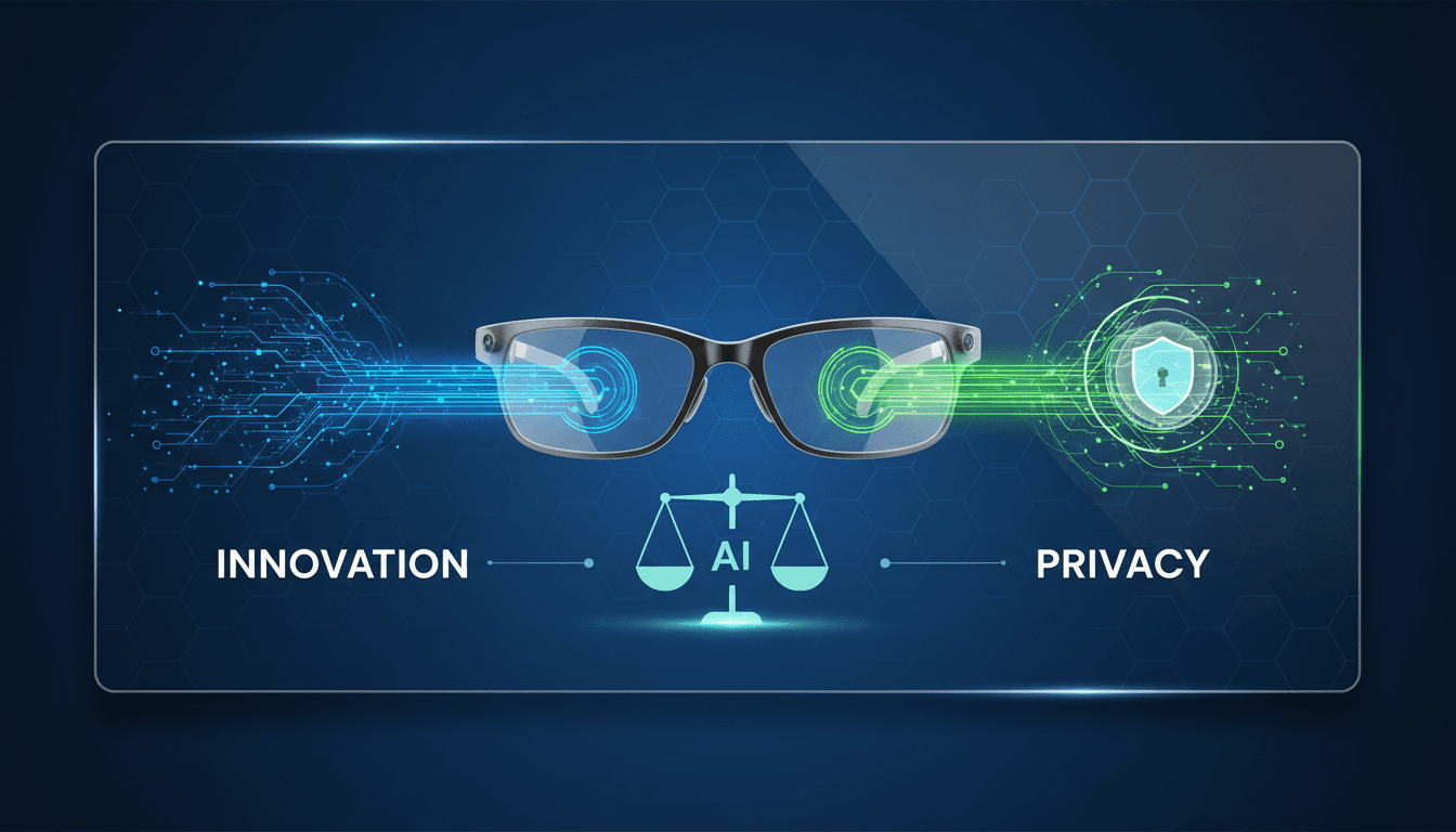 Meta's prototype smart glasses showcasing continuous recording features.