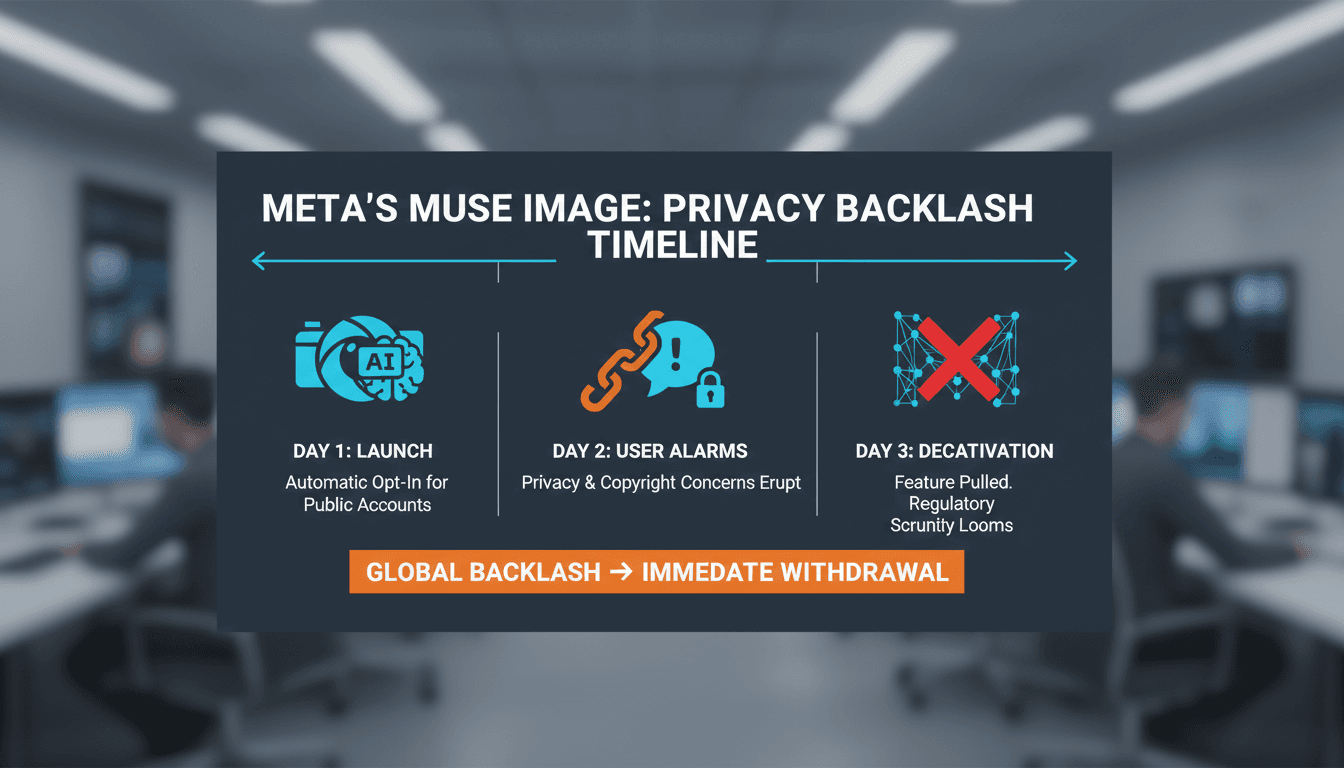 Meta's Muse Image feature deactivated on Instagram due to privacy backlash.