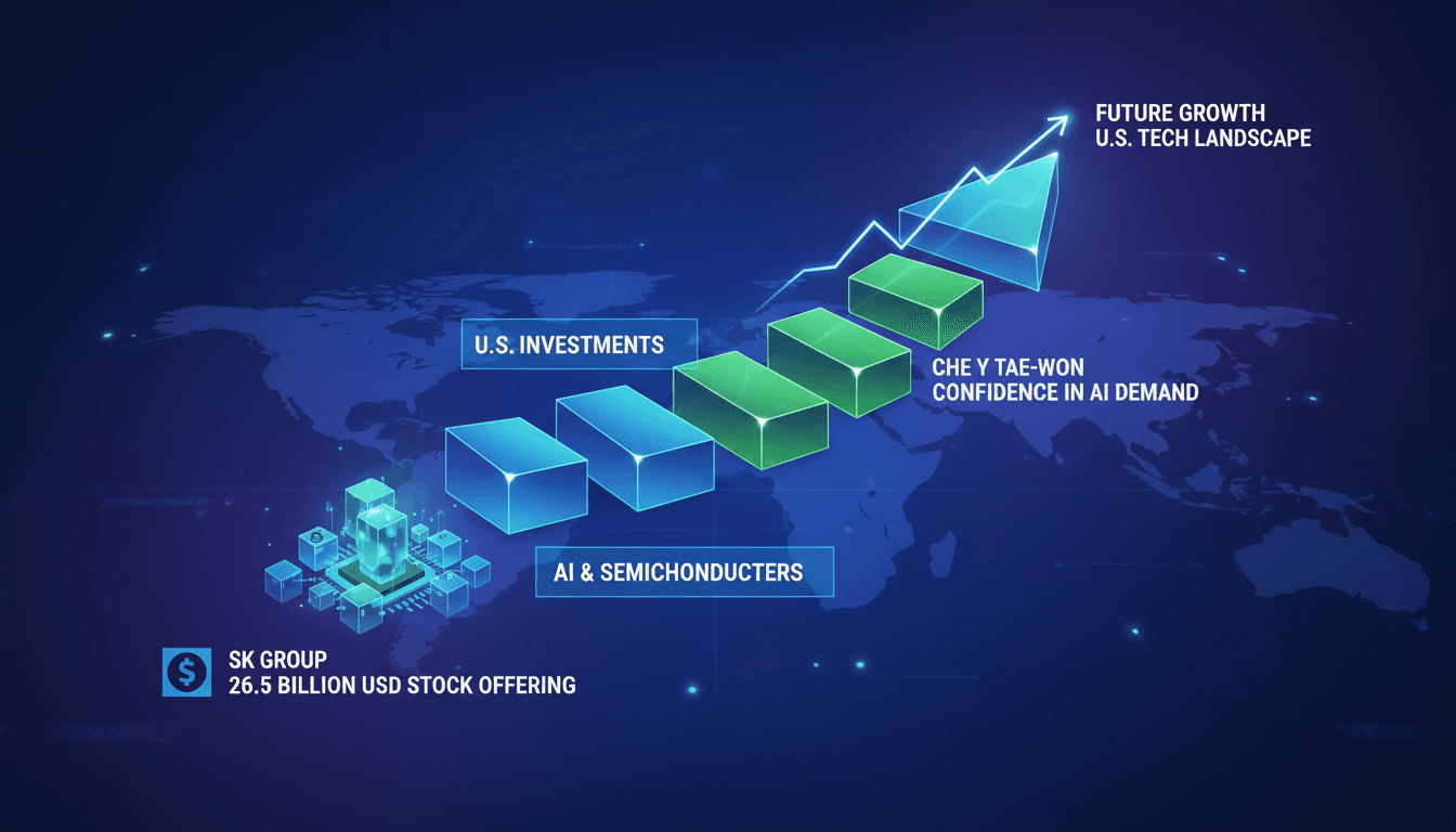 SK Group chairman Chey Tae-won announcing U.S. investment plans