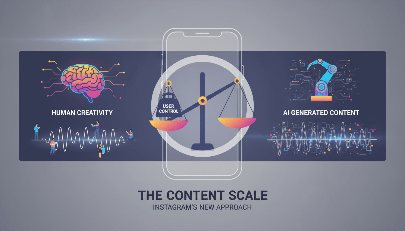 Adam Mosseri discussing Instagram's AI content strategy in a podcast.