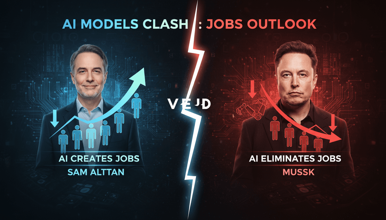 Sam Altman and Elon Musk in a public debate over AI technology