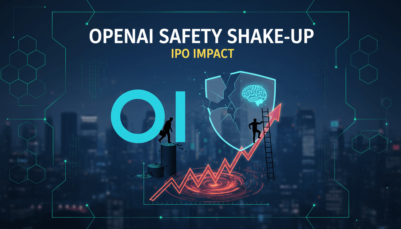 OpenAI logo with a backdrop of a corporate office setting