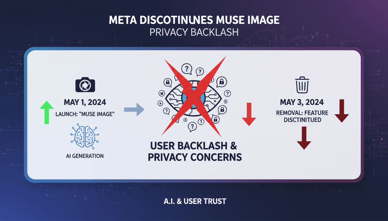 Meta's Muse Image feature removal announcement on Instagram