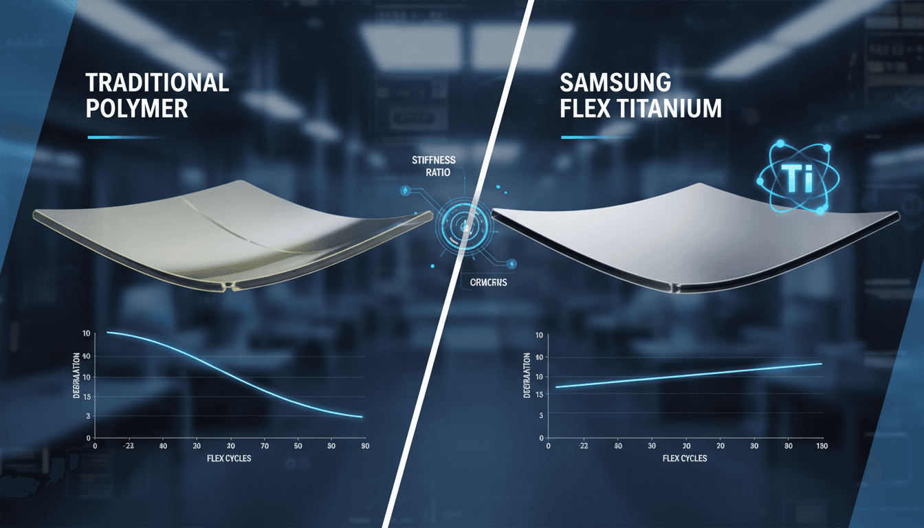 Samsung's new Flex Titanium foldable display technology showcased