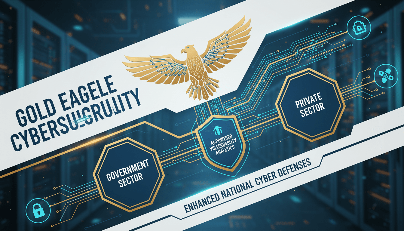 Illustration of the Gold Eagle cybersecurity clearinghouse initiative