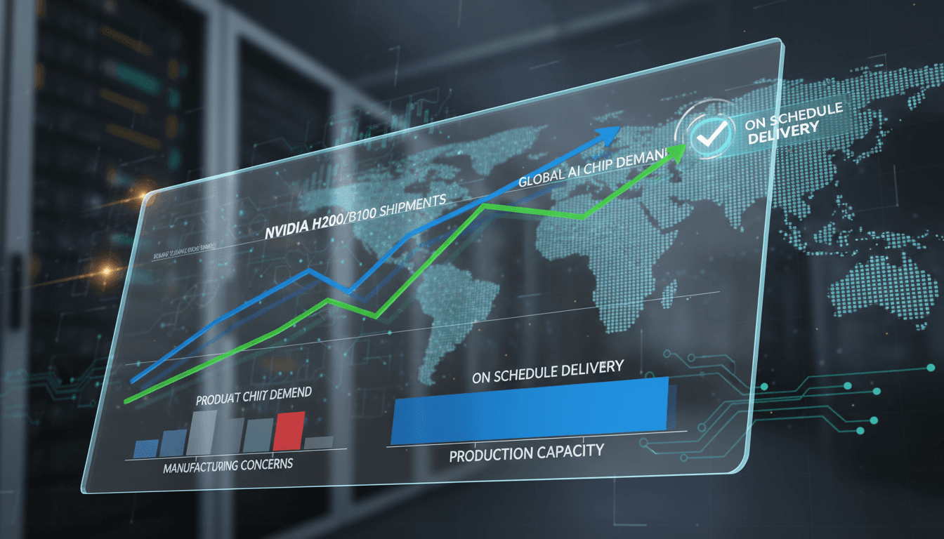 Nvidia's next-generation AI chips production timeline and market impact