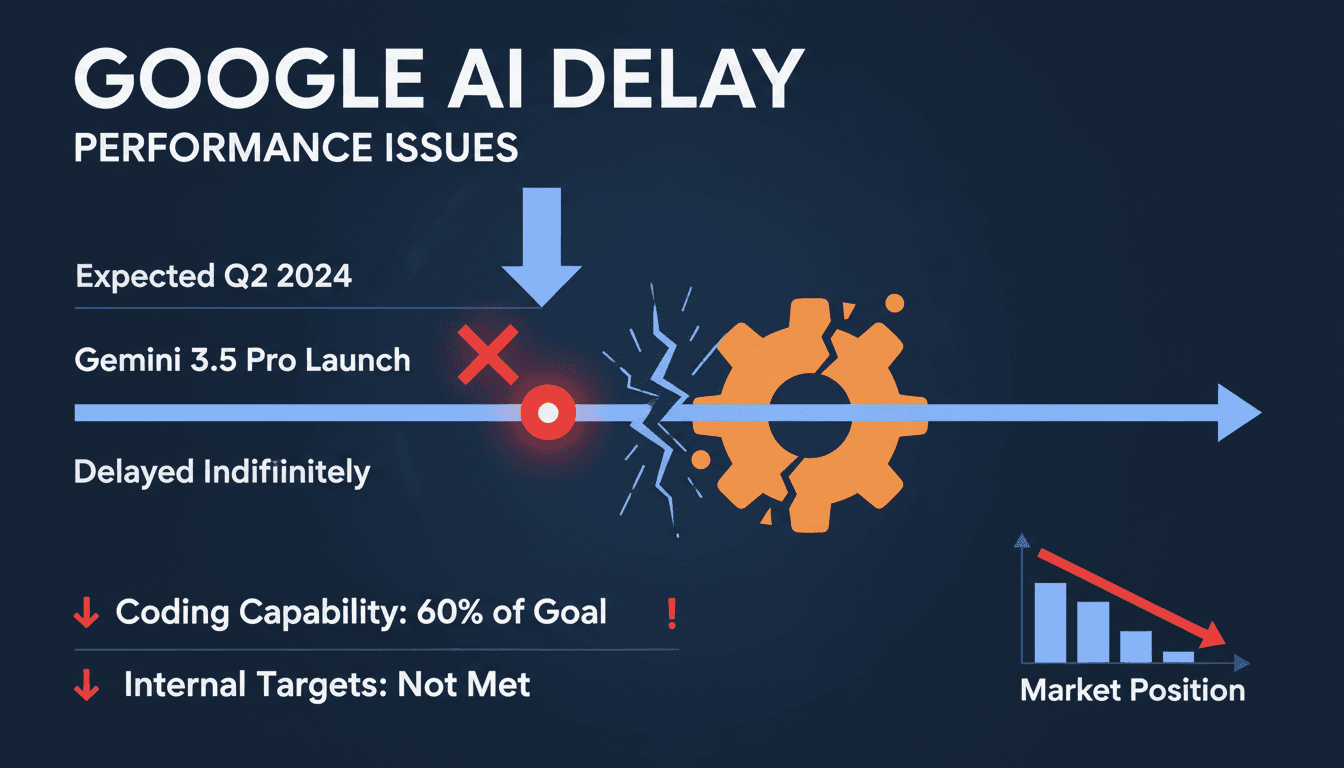 Google logo with a backdrop of AI technology graphics