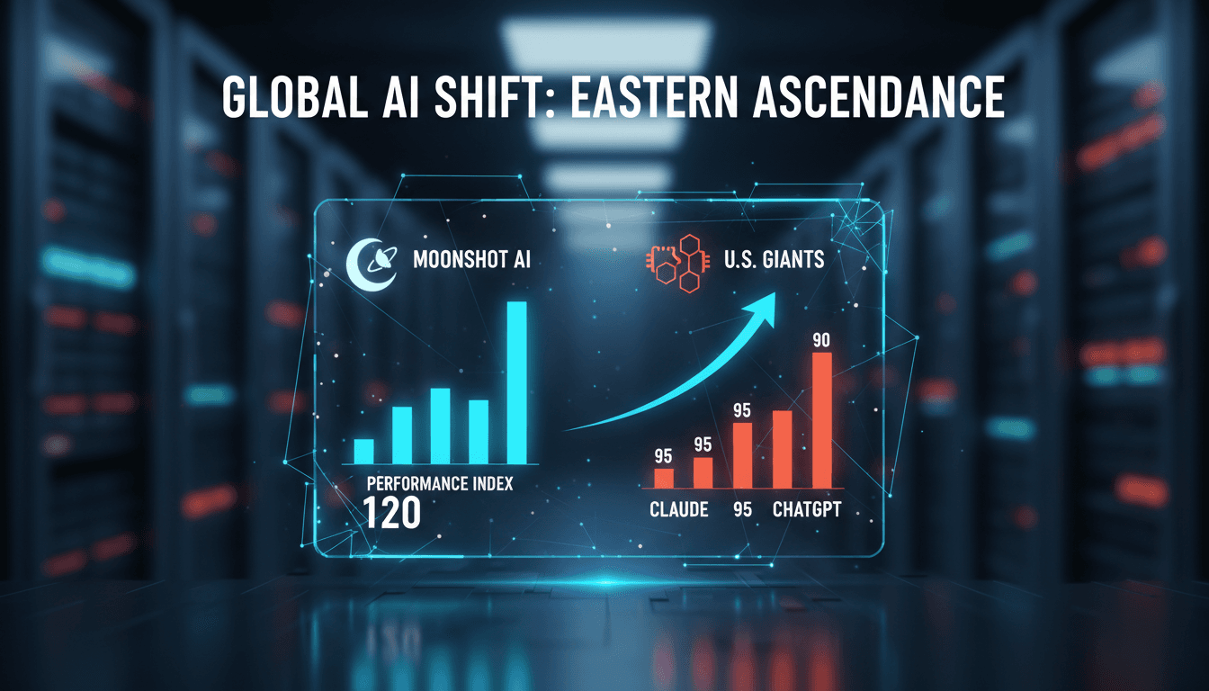 Moonshot AI's new AI model performance comparison with U.S. systems