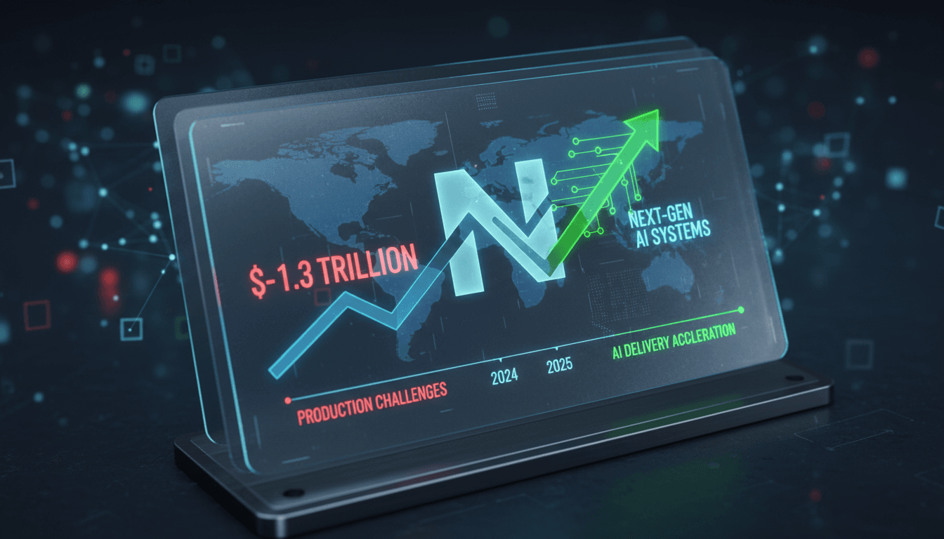Nvidia CEO Jensen Huang discussing AI strategy amidst market challenges.