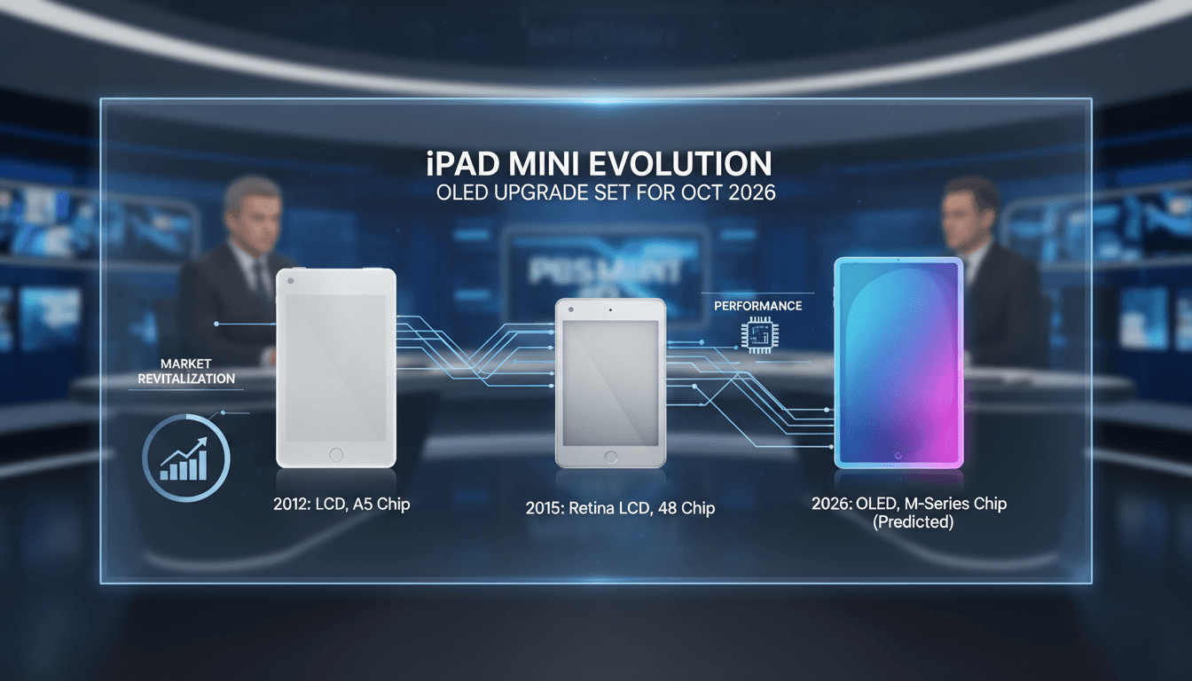 Apple iPad Mini with OLED display concept image