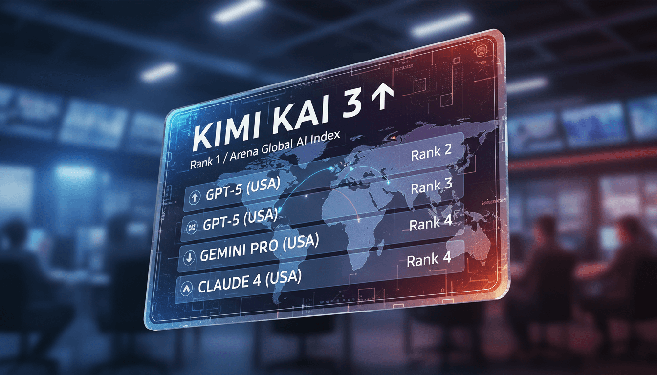 Launch of Kimi Kai 3 AI model by Monshot AI, challenging US tech dominance.
