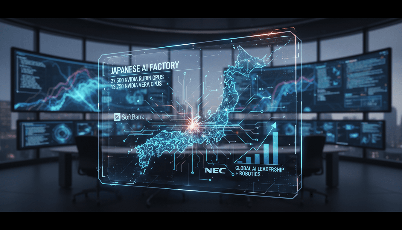 Japan's national AI factory concept with Nvidia technology