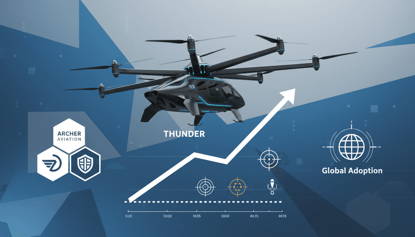 Thunder rotorcraft unveiled by Archer Aviation and Anduril Industries at Farnborough Airshow