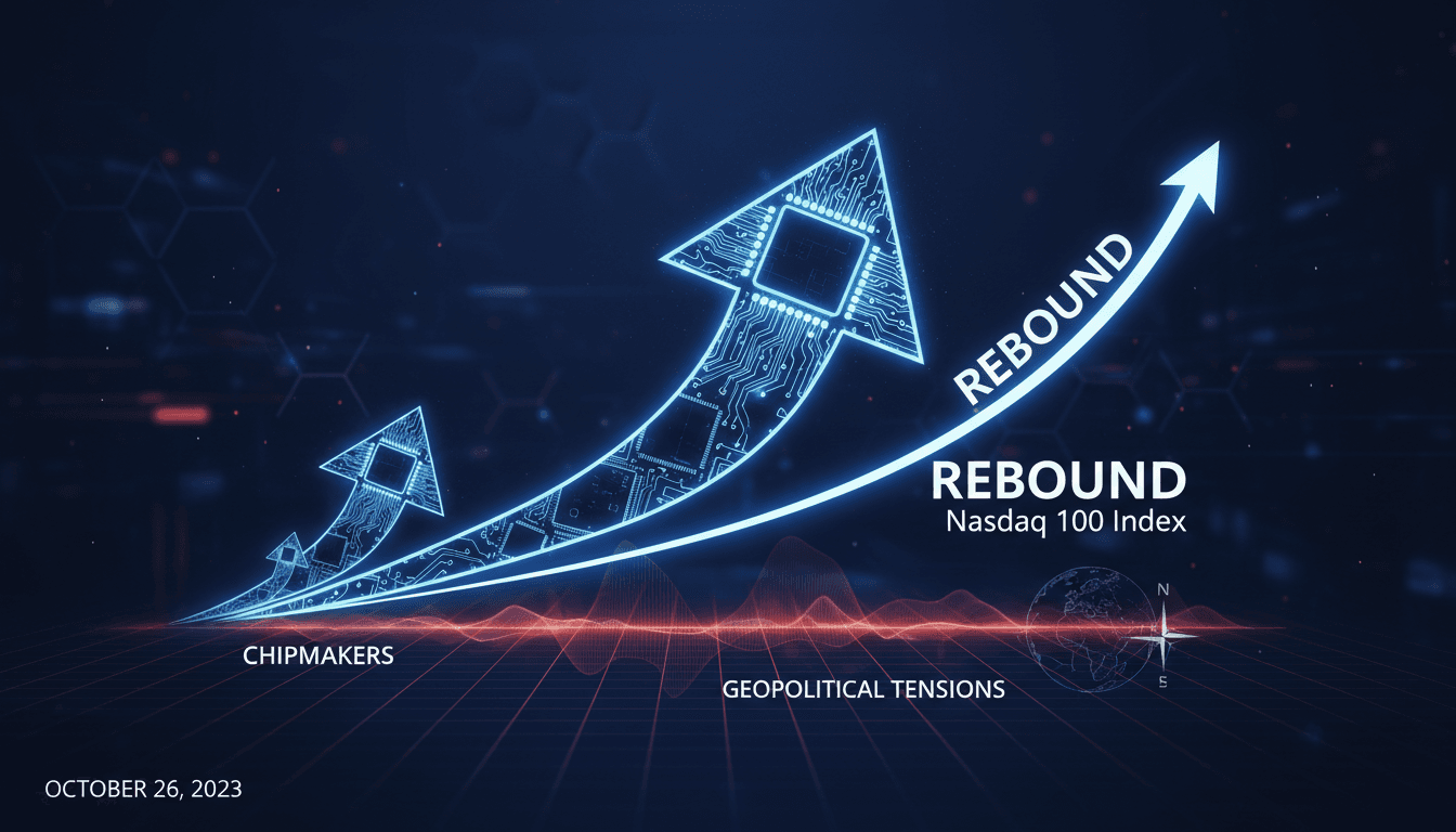 Nasdaq 100 Index performance with chipmaker stock recovery analysis