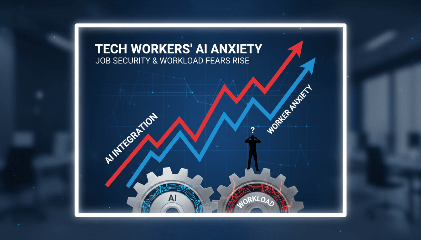 Tech workers expressing anxiety over AI job security and workload