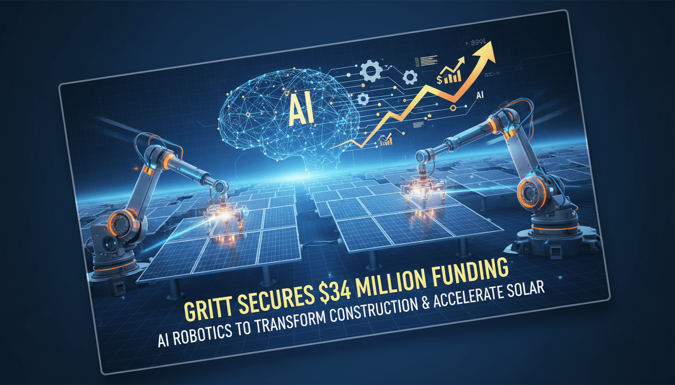 Gritt's AI robotics transforming construction efficiency in solar energy.