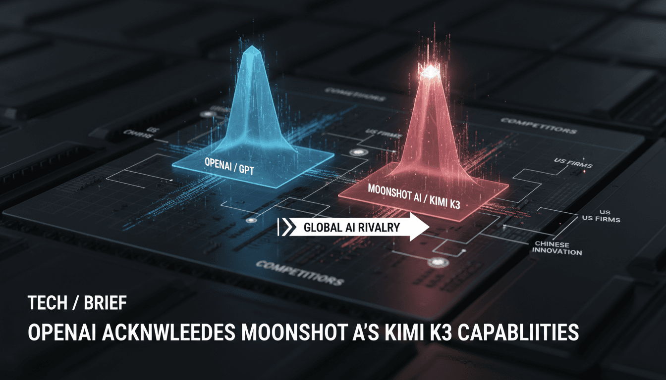 OpenAI President Greg Brockman discussing AI competition and Kimi K3 model.