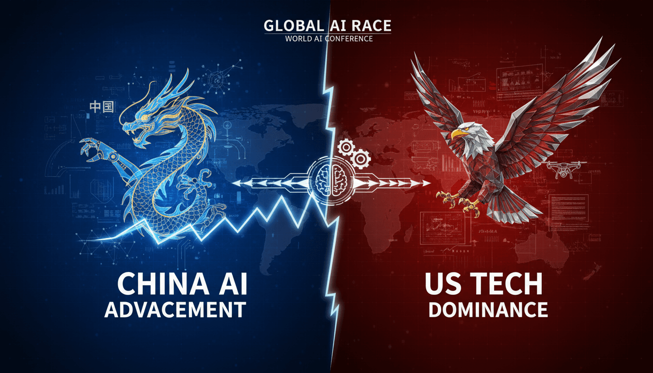 China's AI technologies showcased at the World AI Conference in Shanghai.