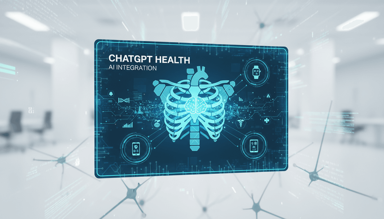 OpenAI ChatGPT Health interface showcasing health data integration.