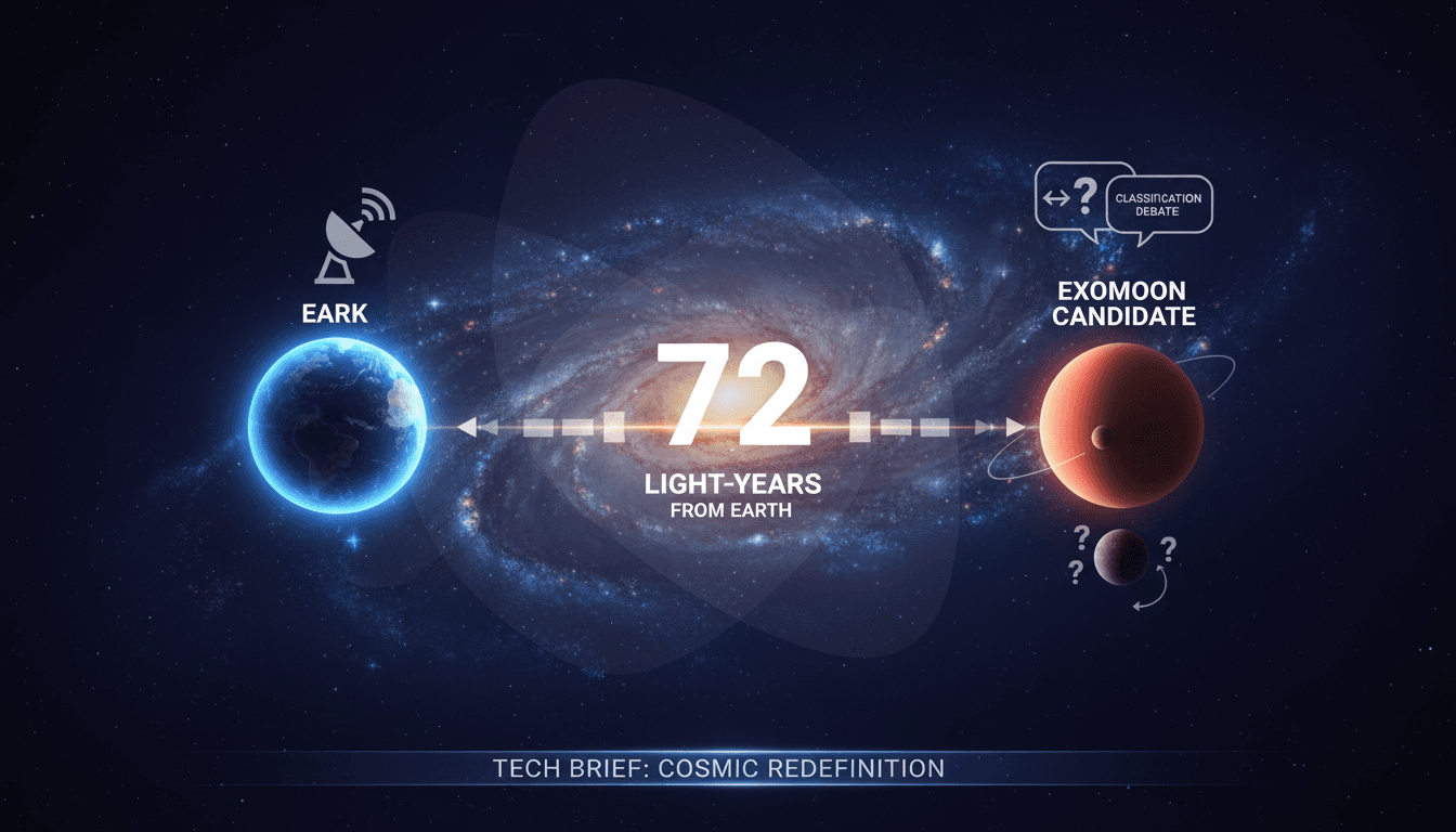 Astronomers exploring the potential first exomoon discovery in space.